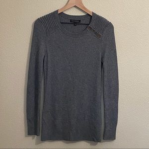 Banana Republic Gray Lightweight Pullover Sweater - Small